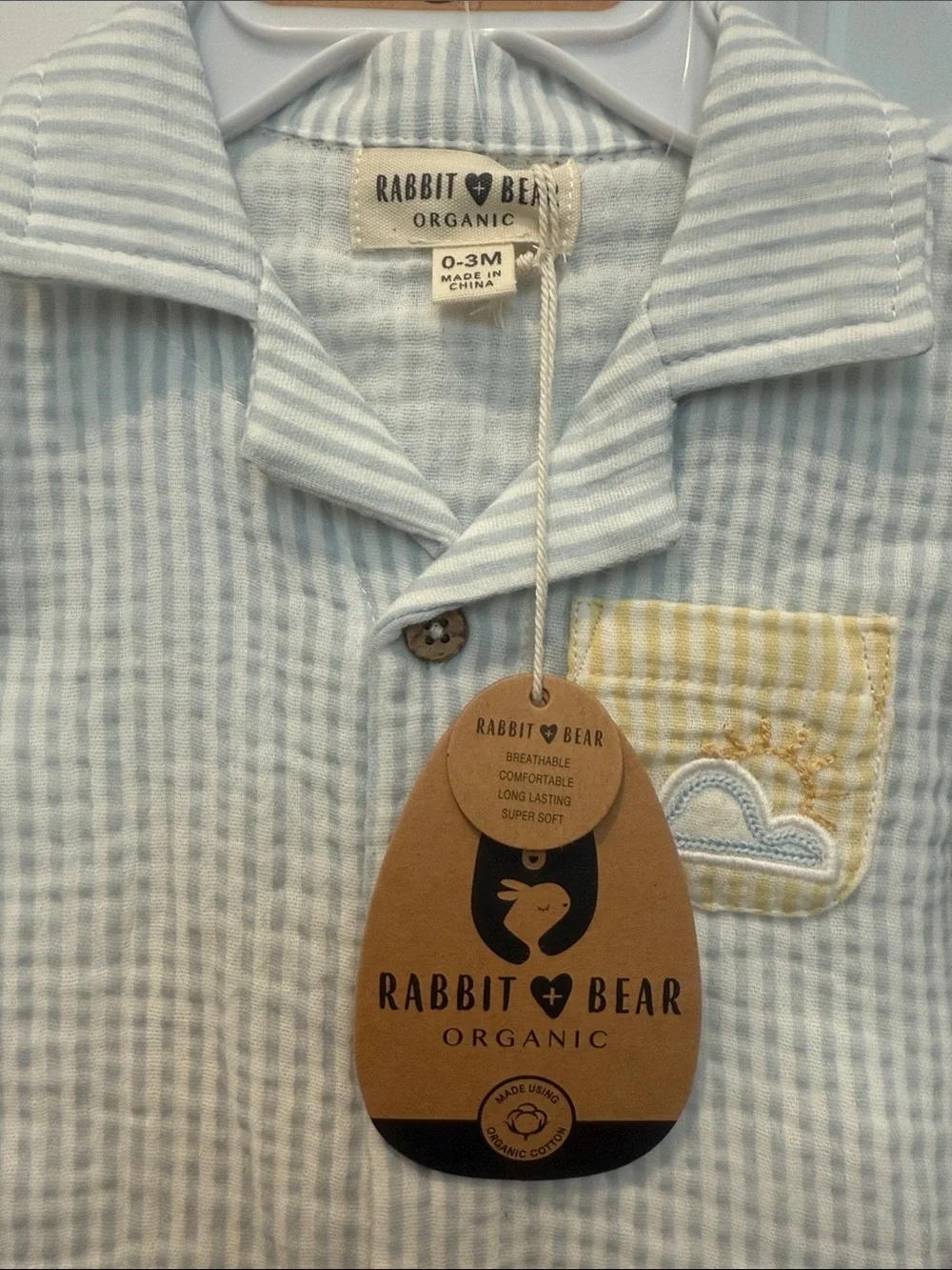 Rabbit + Bear soft blue